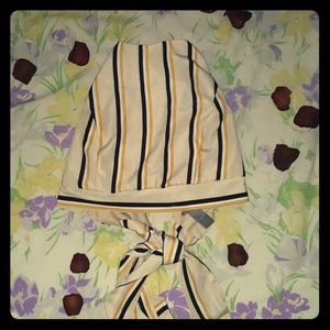 Backless tied backless halter top